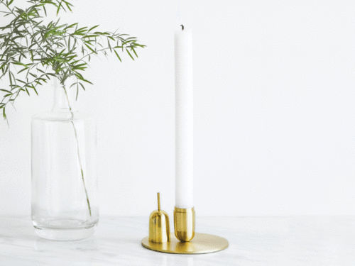 Brass High Quality Candle Holder With Cap