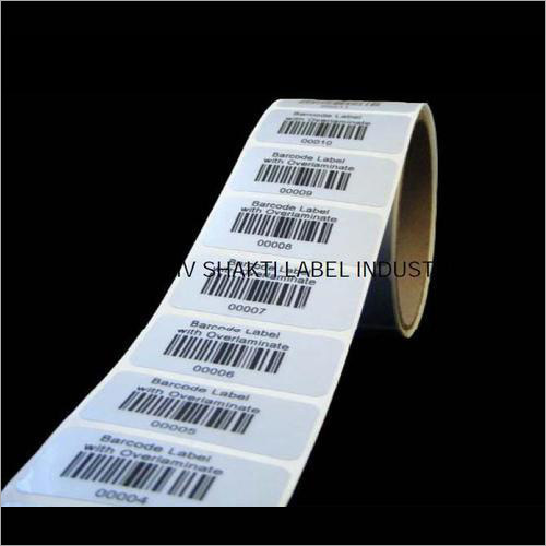 Barcode Label Roll With Over Laminate