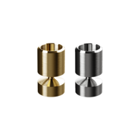 BRASS SMALL SILVER CANDLE HOLDER