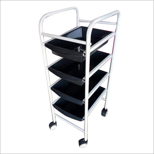 Black & White Portable Salon Trolley