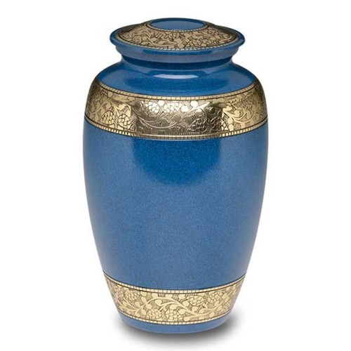 Coated Brass Cremation Urn Ocean Theme Finish 220 Cubic Inches Urns At 