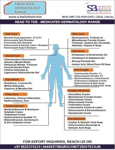 Dermatology Drugs Medicines Cream Soap