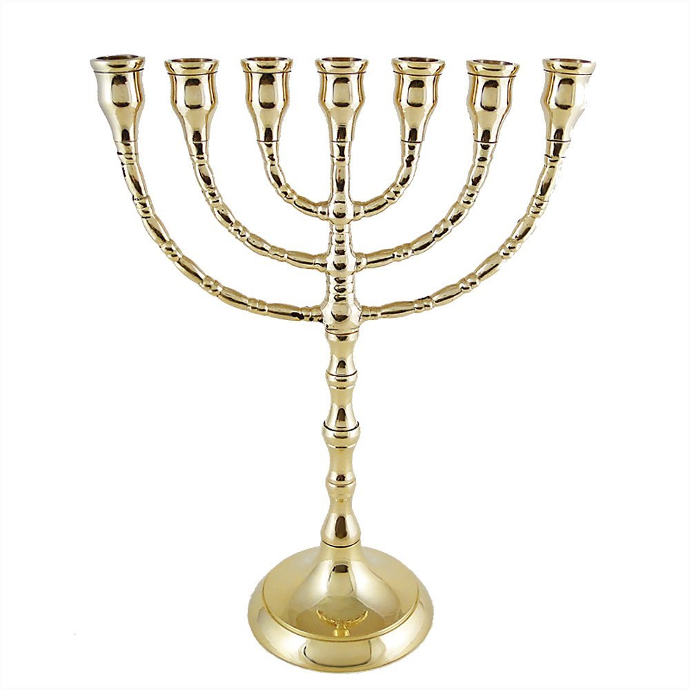 BRASS SHINING WOOD CANDLE HOLDER