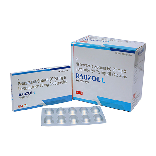 Rabeprazole Sodium EC 20 mg & Levosupiride 75 mg SR Capsules