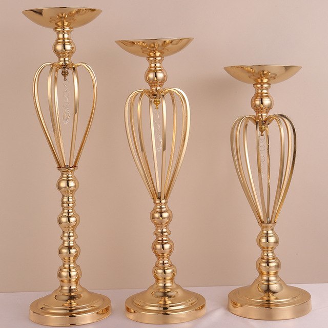 LIGHT BRASS CANDLE HOLDER