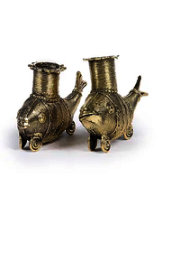 LIGHT BRASS CANDLE HOLDER