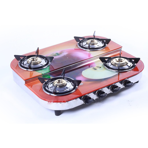 Kitchen LPG Stove 4 Burner GlassTop