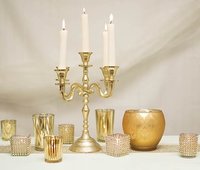 BRASS HIGH QUALITY FLOOR STANDING CANDELABRA