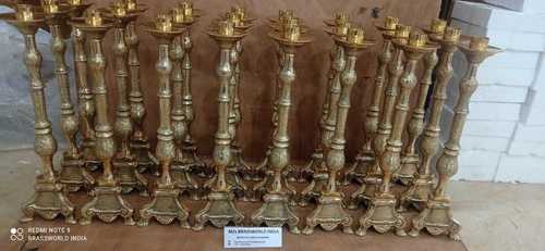 PURE BRASS CANDLE HOLDER FOR CHURCH AND CHRISTMAS CHURCH SUPPLIES
