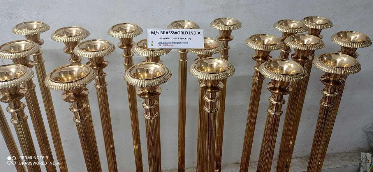 SOLID HEAVY TALL PILLAR CANDLESTICK FOR CHURCH SUPPLIES