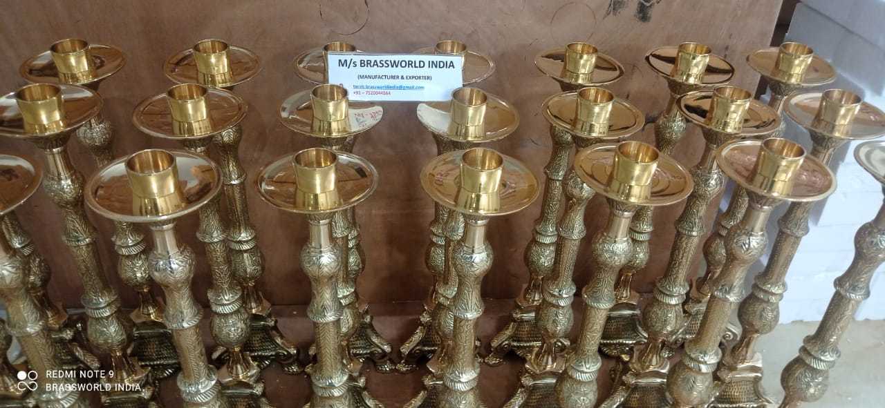 SOLID HEAVY TALL PILLAR CANDLESTICK FOR CHURCH SUPPLIES