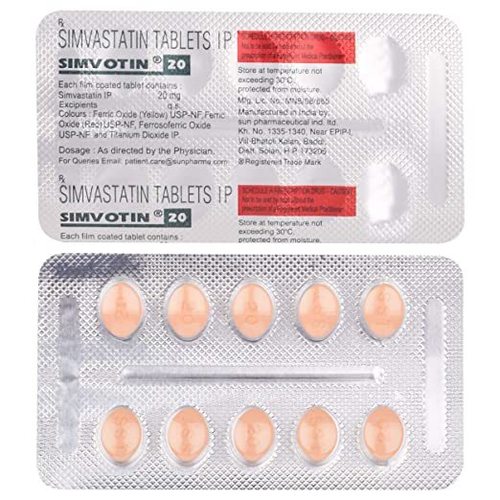 Simvastatin Tablets I.P. 20 Mg General Medicines