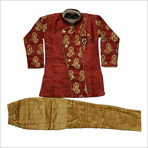Kids Full Sleeve Indo Western Sherwani