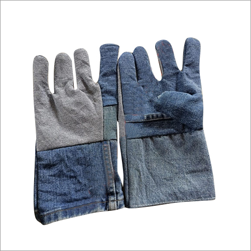 Multicolor Jeans Hand Gloves