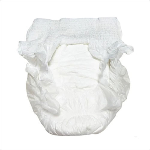 White Medium Cotton Baby Pant Style Diaper