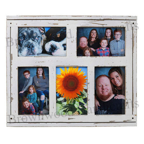 Wood Wooden Collage Photo Frame