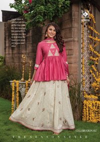 Kurti With Dupatta And Sharara