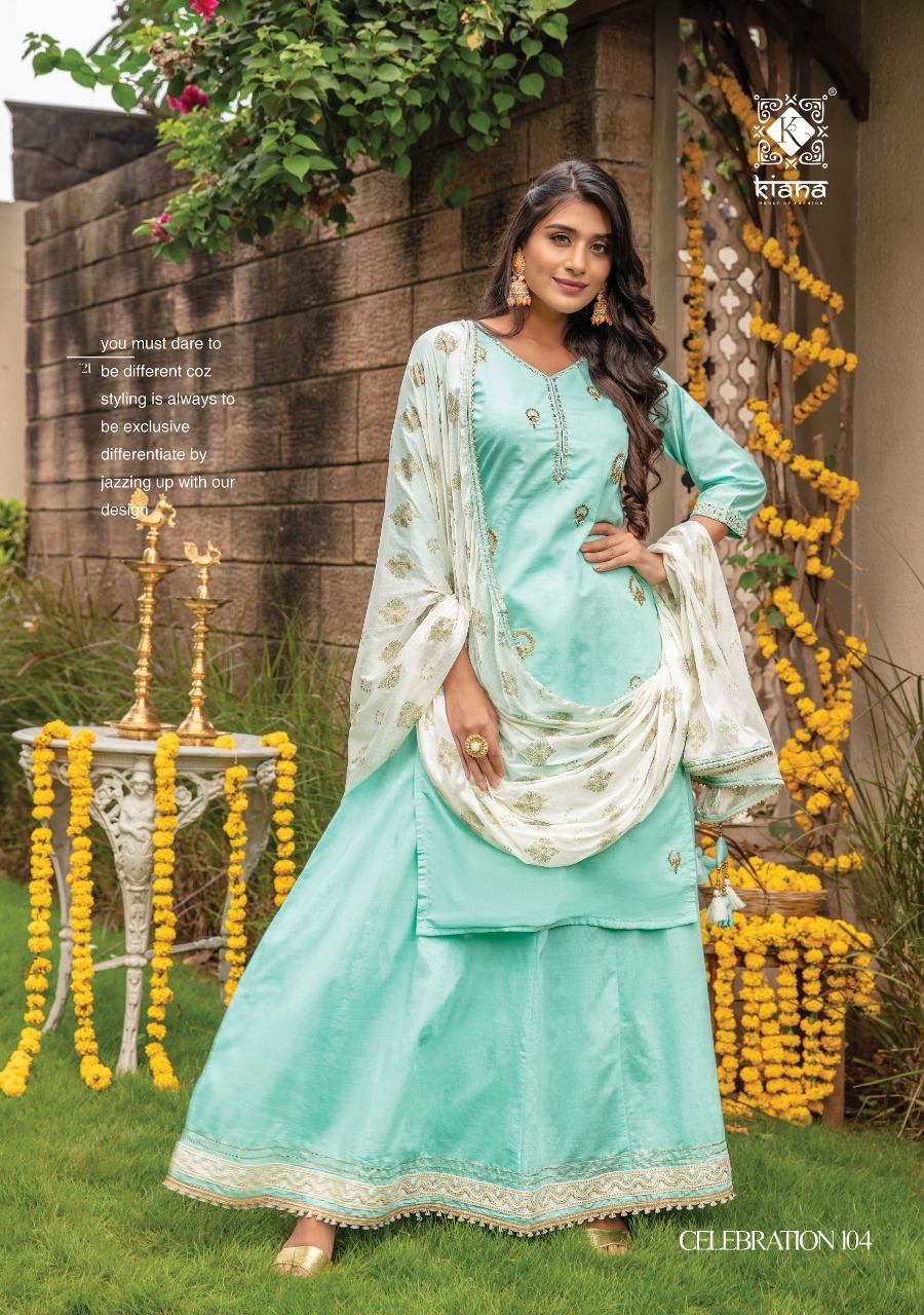 Kurti With Dupatta And Sharara