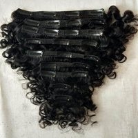Natural Curly Clip In Hair Cuticle Aligned hair Extensions
