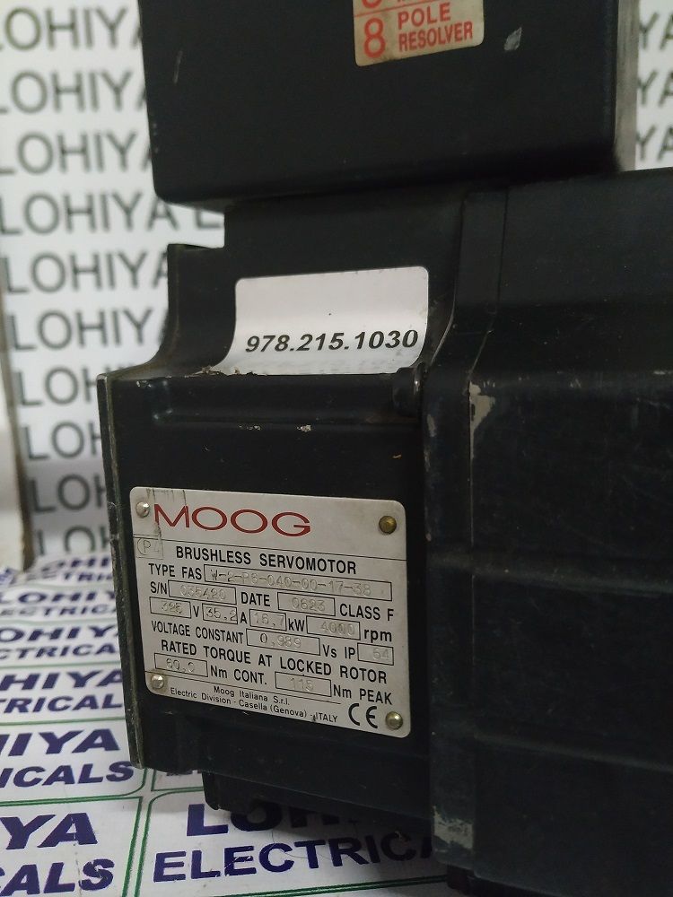 MOOG W-2-P6-040-00-17-38 SERVO MOTOR