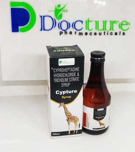 Cyproheptadine Hydrochloride Tricholine Citrate Syrup