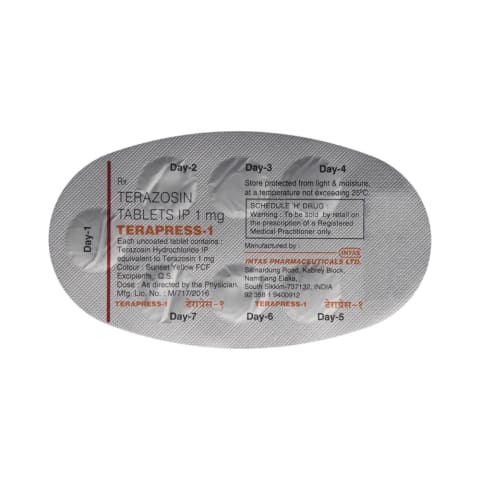 Terazosin Tablets IP 1 mg