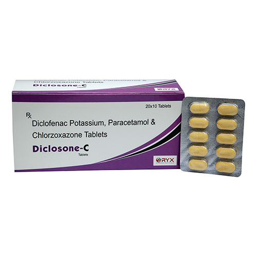 Diclofenac Potassium Paracetamol And Chlorzoxazone Tablets