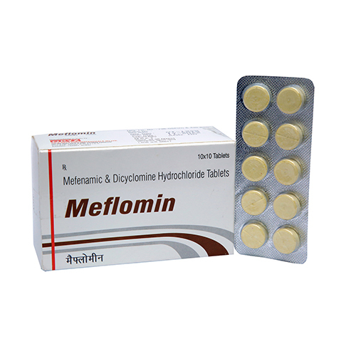 Mefenamic And Dicyclomine Hydrochloride Tablets