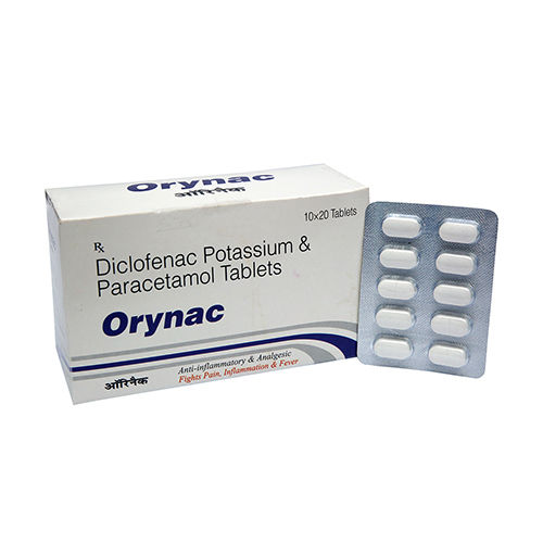 Diclofenac Potassium And Paracetamol Tablets