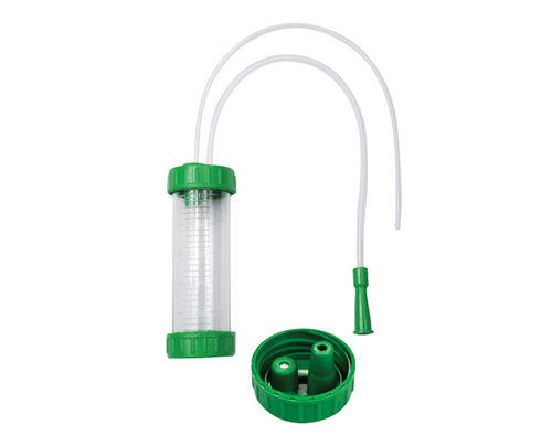 Mucus Extractor - Medical Grade PVC, Individually Packed with Low Friction Catheter | Transparent Container for Easy Visual Inspection, Sterile and Ready for Use