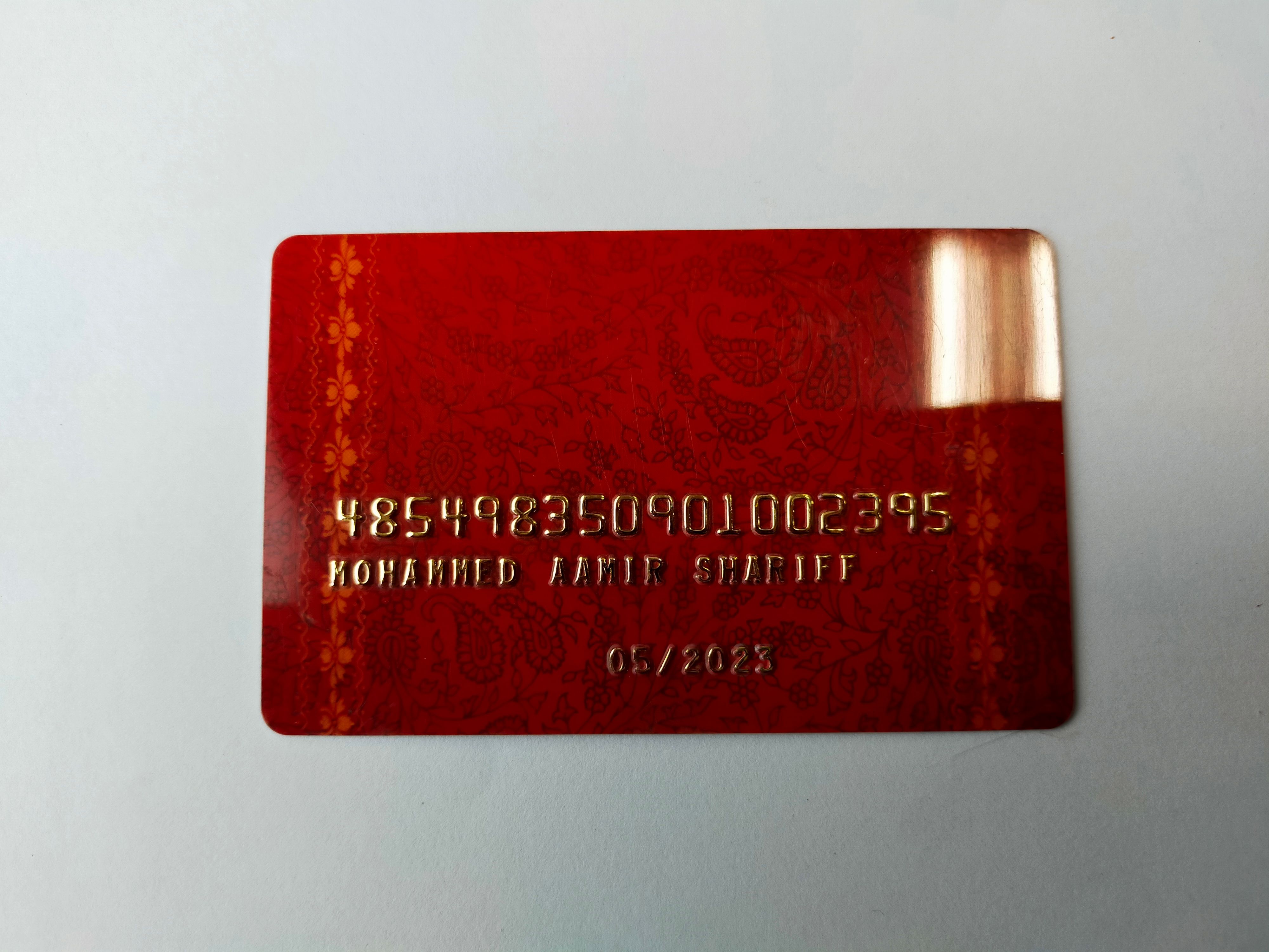 EMBOSSED PVC CARDS