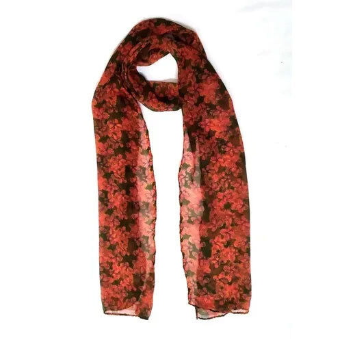 Printed Designer Fancy Chiffon Scarves - Color: As Per Pic