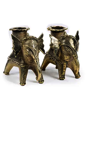 BRASS PEACOCK CANDLE HOLDER