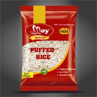 250g Puffed Rice Snacks - White & Brown Rice Varieties, Customized Bag Packaging | Nutrient-dense Snack, Ideal For Jhal Moodhi Preparation