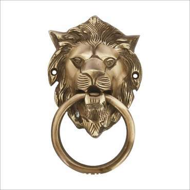 Gold Brass Door Knocker Lion Design Brass Door Knocker