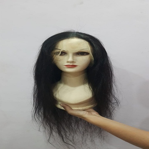 Natural Virgin Straight Front Lace Wig