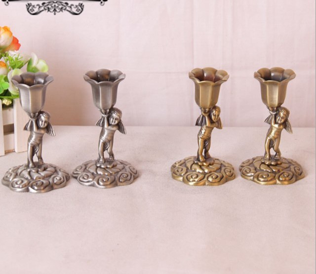 MODERN BRASS THREE TYPES OF CANDLE HOLDER