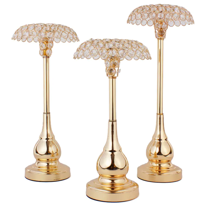 MODERN BRASS THREE TYPES OF CANDLE HOLDER