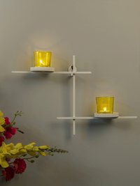 Brass Wall Hanging Candle Holder With Glass Chimney