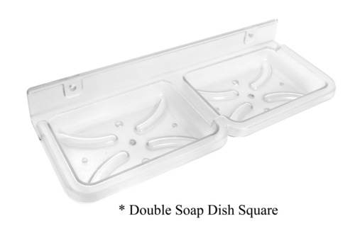 Unbreakable  Double Soap Dish Square
