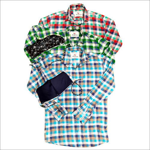 Mens Cotton Check Shirts