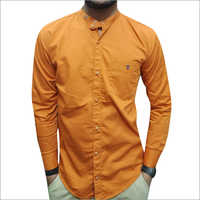 Mens Chinese Collar Plain Shirts