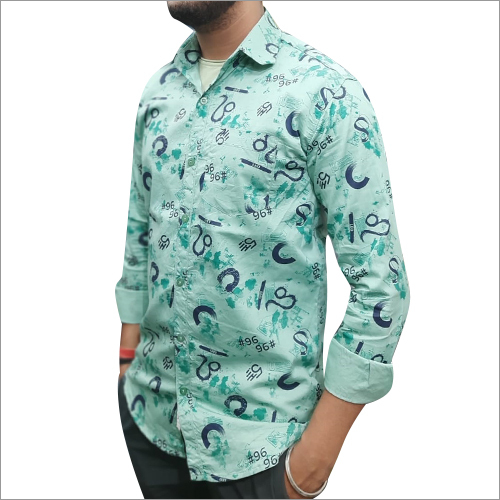 Mens Cotton Digital Printed Shirts