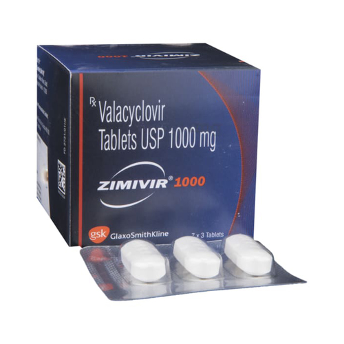 Valacyclovir Tablets USP 1000 mg (Zimivir)