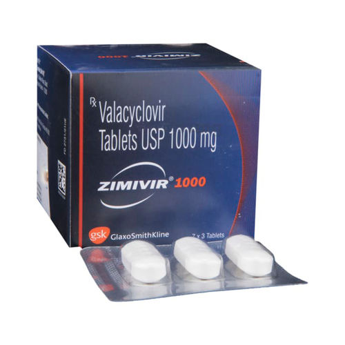 Valacyclovir Tablets USP 1000 mg (Zimivir)