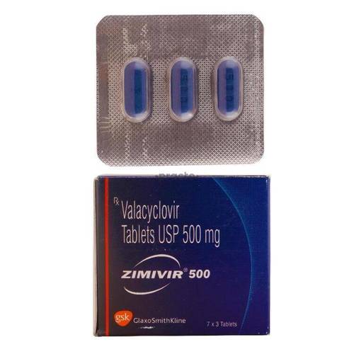 Valacyclovir Tablets Usp 500 Mg (Zimivir) General Medicines