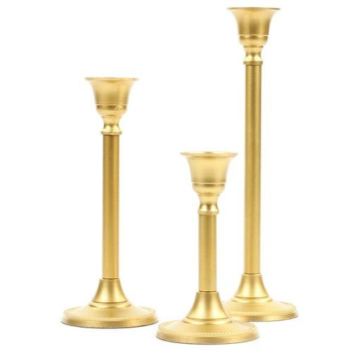 MODERN CREAMIC GOLD CANDLE HOLDER