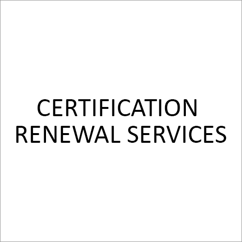 Commercial Certification Renewal Services