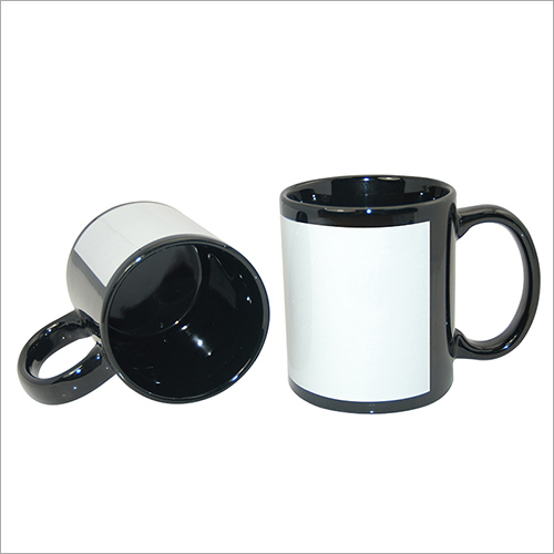 Sublimation Black Patch Mug