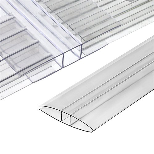 Transparent H Profile Polycarbonate Sheet Length: 20 Foot (Ft)